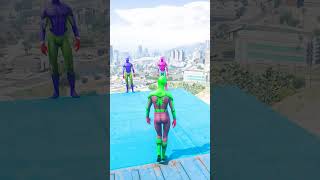 GTA 5 Epic Water Ragdolls  SpiderMan Jumps  Fails ep1412 shorts [upl. by Eintruok483]