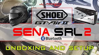 SENA SRL 2 Unboxing  Setup  SHOEI GT AIR 2 [upl. by Dnama282]