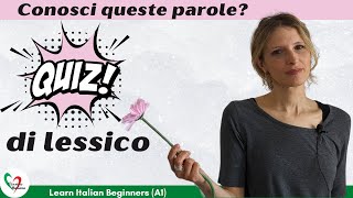 Learn Italian Beginners A1 Quiz di lessico Do you know these Italian words [upl. by Toft528]