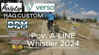 POV ALINE Whistler bike park [upl. by Eerihs916]