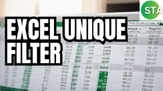 Advanced Filtering  Filter unique values in a column using Microsoft Excel [upl. by Dachi]