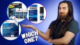 Which is the Best Minoxidil Brand Rogaine vs Kirkland vs Amazon Basic Care [upl. by Melan898]