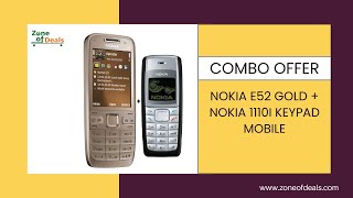 🔥 EXCLUSIVE DEAL ALERT 🔥 Combo Offer Nokia E52 Keypad Phone GOLD  Nokia 1110i  ZoneofDeals [upl. by Daeriam]