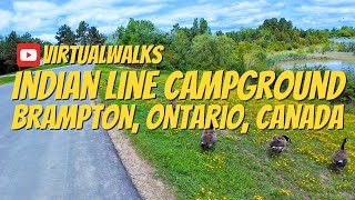 Walking through Indian Line Campground in Brampton Ontario Canada [upl. by Nevar853]