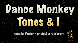 TONES AND I  DANCE MONKEY New Karaoke Version [upl. by Leoline]