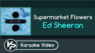 Supermarket Flowers Karaoke Version  Ed Sheeran [upl. by Siwel]