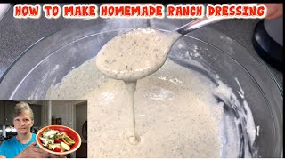 How To Make Homemade Ranch Dressing From Scratch Staples  Just As Good As Store Bought [upl. by Eresed683]