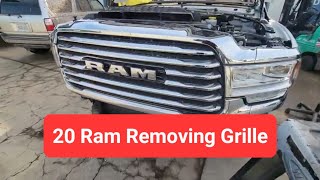 20192022 Ram 2500 3500 How to Remove The Grille Assembly [upl. by Ruscher286]