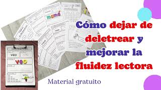 Cómo dejar de deletrear y mejorar la fluidez lectora aprenderaleer [upl. by Neelyam]