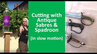 Test Cutting with Antique Sabres amp Spadroon [upl. by Jobie805]