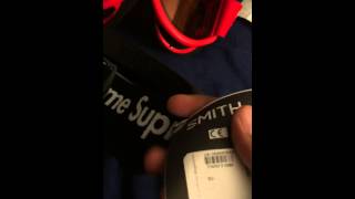 Supreme Smith Cariboo OTG Ski Goggle Snowboarding 100 Authentic Quick Review 2015 [upl. by Mainis]