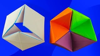 ОРИГАМИ ИЗ БУМАГИ  Гексафлексагон  Движущиеся оригами антистресс Origami [upl. by Yran]