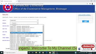 How To Check Purbanchal University Result With Marksheet [upl. by Eillam]