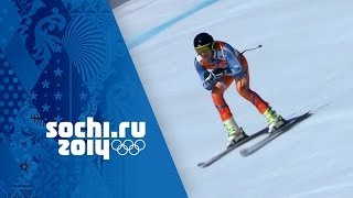 Alpine Skiing  Mens Super Combined  Downhill  Sochi 2014 Winter Olympics [upl. by Jori596]