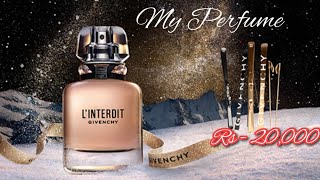 I Share My Favourite Perfume  GIVENCHY LINTERDIT Fragrance Review by rukhma Naveed [upl. by Arayc683]