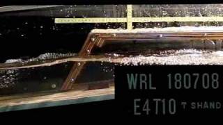 Wave overtopping of scale model emerged rock platform [upl. by Aivlis]