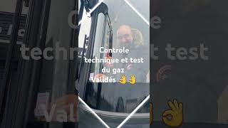 Contrôle technique et test du gaz ✅️✅️ busamenage familyvlog newslife karosa vanlife [upl. by Torey148]