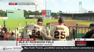 MLB at Rickwood Field A tribute to the Negro Leagues [upl. by Ocirderf655]