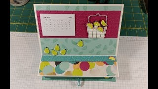 MiniTischkalender mit Zettelschublade  FrühjahrSommerkatalog 2018 StampinUp [upl. by Abibah792]