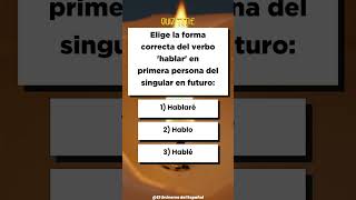 quotQuiz De Conjugación Futuro Simplequot [upl. by Aleakim]