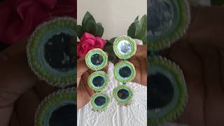 Handmade Mirror Earrings Making  Handmade mirror Earring making shortvideo [upl. by Gearhart]