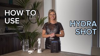 HOW TO USE HYDRA SHOT  FREE DISINFECTING SPRAY  Healthy Hydration [upl. by Wende]