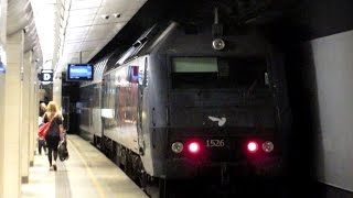 Denmark DSB ME class diesel locos at Norreport station central Copenhagen [upl. by Yasu266]