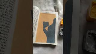 Painting on a book gouachepainting shorts himigouache painting art pop shadowpainting [upl. by Gnuoy]