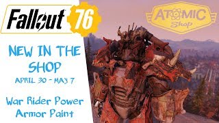 Fallout 76  War Rider Power Armor Paint [upl. by Ecyac]