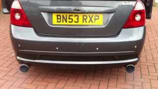 FORD MONDEO ST220 268BHP POWERFLOW EXHAUST REV [upl. by Erdrich357]