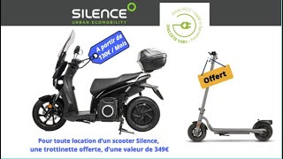 Offre Location Scooter électrique Silence S01 [upl. by Eillak]