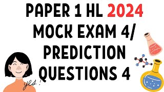 IB Chemistry Paper 1 HL 2024  Another Example Mock Exam 4 Prediction Questions 4 [upl. by Ennaisoj]