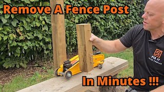 Easily Remove a Fence Post Without Digging [upl. by Kabob]