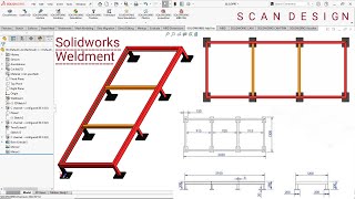 SolidWorks Challenge Weldment Mastering Advanced Techniques [upl. by Orhtej]