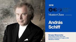 Sir András Schiff Piano Master Class 2016  Sergey Belyavskiy [upl. by Aicenat]