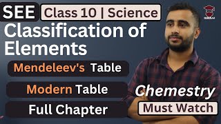 Classification of Elements  Class 10 Science Chemistry  Periodic Tables  Configuration  SEE [upl. by Isidoro502]