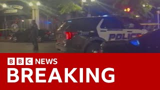 Alabama mass shooting leaves at least four dead and dozens injured  BBC News [upl. by Violette666]