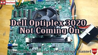 Dell OptiPlex 3020 Not Coming on  Amber light not on  RK techno  Dell Desktop No Power [upl. by Atidnan]