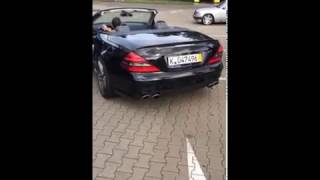 Mercdes Benz SL 500 r230 Amg soundcheck exhaust 55 [upl. by Arnuad]