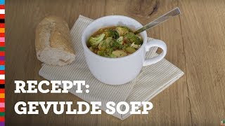 Gezond recept gevulde soep van restjes [upl. by Seedman]