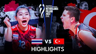 HISTORICAL MATCH  THAILAND vs TURKIYE  Womens World Championship 2022 [upl. by Orimlede]