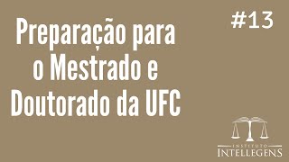 Dica da semana  Preparação para o Mestrado e Doutorado da UFC [upl. by Ernst]