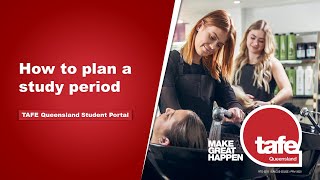 TAFE Queensland Student Portal  How to plan units into a study period [upl. by Ived]