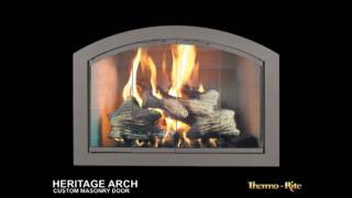 Heritage Arch Fireplace Glass Doors  Brick Anew [upl. by Litnahs981]