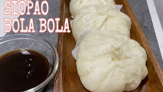 SIOPAO BOLA BOLA RECIPE ALA CHOWKING  FLUFFY AND WHITER SIOPAO DOUGH [upl. by Airom]