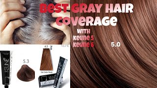 best gray hair coveragekeune hair color reviewnatural brown hair colorgray hair coverage at home [upl. by Bell]