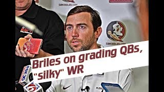 FSU Football offensive coordinator Kendal Briles on Blackman WR chemistry with Taggart [upl. by Arst]