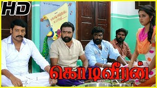 Sasikumar Sister warns Poorna  Kodiveeran Movie Scene  Sasikumar falls on Vidharth brothers feet [upl. by Yzdnil]