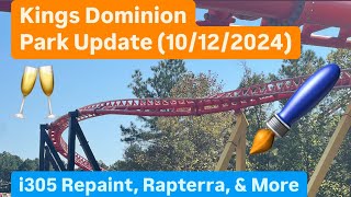 Kings Dominion Park Update 10122024 Pantherian Rapterra and more [upl. by Casia]