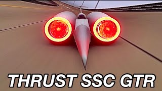 Thrust SSC GTR  09302 KMh at Special Stage Route X [upl. by Alletsyrc]